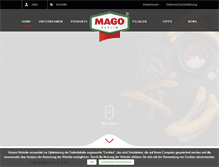 Tablet Screenshot of mago-wurst.de